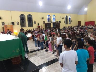 3º dia da Novena em louvor a São Miguel teve a participação da Comunidade Frei Galvão e RCC