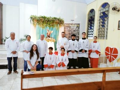 4º dia das Missas com Novenas no Bairro São Miguel teve a participação da Capela São Marcos e MMJX