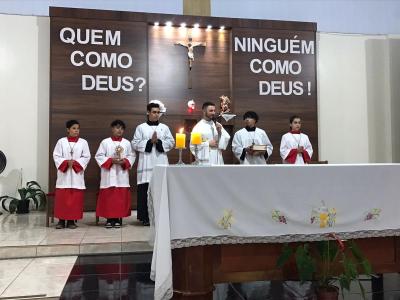 4º dia das Missas com Novenas no Bairro São Miguel teve a participação da Capela São Marcos e MMJX