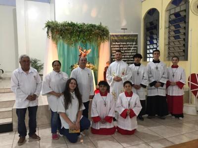 4º dia das Missas com Novenas no Bairro São Miguel teve a participação da Capela São Marcos e MMJX