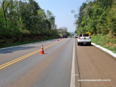 LS: Grave acidente com veículo furtado em cascavel resulta em um morto na BR 277