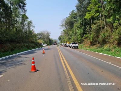 LS: Grave acidente com veículo furtado em cascavel resulta em um morto na BR 277