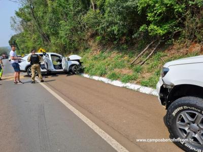 LS: Grave acidente com veículo furtado em cascavel resulta em um morto na BR 277