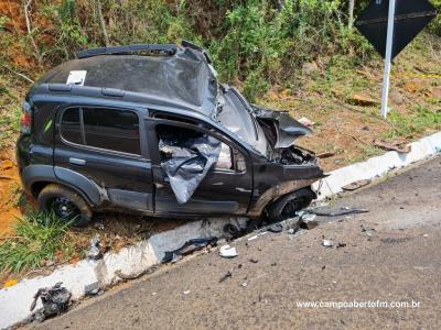 LS: Grave acidente com veículo furtado em cascavel resulta em um morto na BR 277