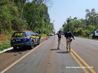 LS: Grave acidente com veículo furtado em cascavel resulta em um morto na BR 277