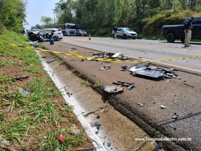 LS: Grave acidente com veículo furtado em cascavel resulta em um morto na BR 277