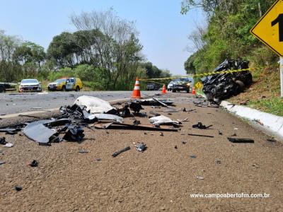 LS: Grave acidente com veículo furtado em cascavel resulta em um morto na BR 277