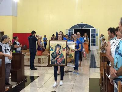 6º Dia das Missas com Novenas no Bairro São Miguel de Laranjeiras do Sul foi Presidida pelo Padre Sebastião Gulart