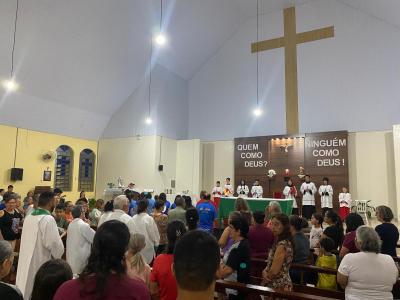 6º Dia das Missas com Novenas no Bairro São Miguel de Laranjeiras do Sul foi Presidida pelo Padre Sebastião Gulart