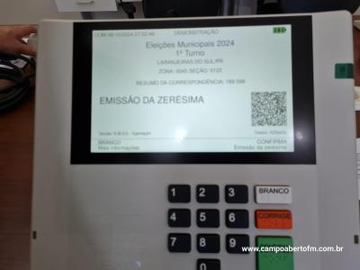 Preparação das urnas eletrônicas para as eleições 2024 é concluída em Laranjeiras do Sul