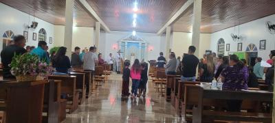 Comunidade Lagoa Bonita de Virmond realiza o 3º dia do Tríduo em louvor a São Miguel