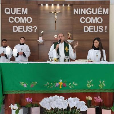 Festa em louvor a São Miguel em Laranjeiras do Sul atraiu centenas de fiéis