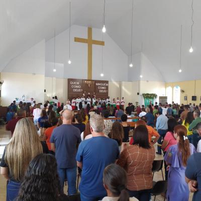 Festa em louvor a São Miguel em Laranjeiras do Sul atraiu centenas de fiéis