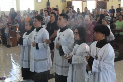 Festa em louvor a São Miguel em Laranjeiras do Sul atraiu centenas de fiéis