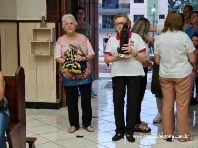 LS: Celebração de peregrinação da Imagem de Nossa Senhora Aparecida abriu a programação religiosa da festa