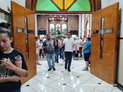 LS: Celebração de peregrinação da Imagem de Nossa Senhora Aparecida abriu a programação religiosa da festa