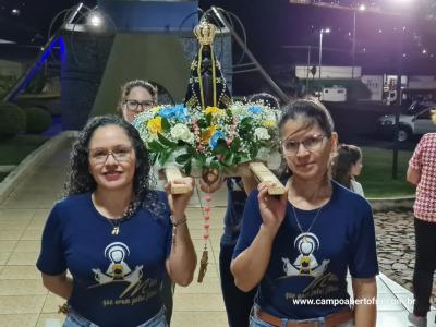 LS: Celebração de peregrinação da Imagem de Nossa Senhora Aparecida abriu a programação religiosa da festa