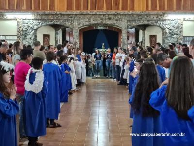 LS: Celebração de peregrinação da Imagem de Nossa Senhora Aparecida abriu a programação religiosa da festa