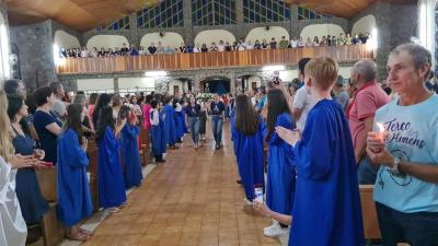 LS: Celebração de peregrinação da Imagem de Nossa Senhora Aparecida abriu a programação religiosa da festa