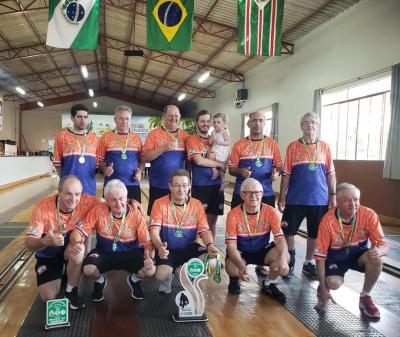 Bolão masculino do Operário Laranjeiras termina em 3º na fase final chave prata do estadual 