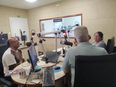 Equipe da Comunidade Frei Galvão do Bancário visitou a Campo Aberto FM