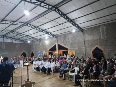 Caravana Evangelizar da Campo Aberto FM participou da Missa Solene de Frei Galvão