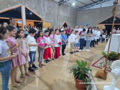 Caravana Evangelizar da Campo Aberto FM participou da Missa Solene de Frei Galvão