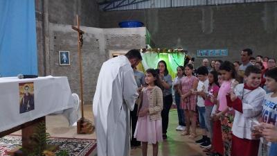 Caravana Evangelizar da Campo Aberto FM participou da Missa Solene de Frei Galvão