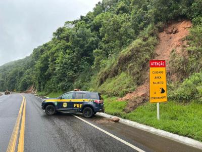 Guarapuava: Atualizações sobre a interdição e deslizamentos da BR-277 na Serra da Esperança.