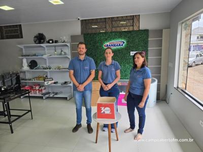 Sorteio de 4 prêmios encerra promoção de 30 anos da Refrigeração Banhara em Laranjeiras do Sul