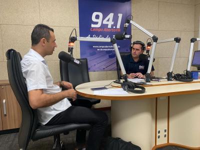 LS: Diretor Geral do Campus UFFS visita a Campo Aberto FM