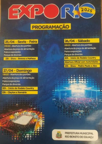 RBI: Exporio 2025 terá três dias de festa com shows e rodeio gratuitos