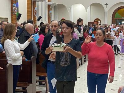LS: 6º dia da novena da Padroeira lota Matriz Sant’Ana