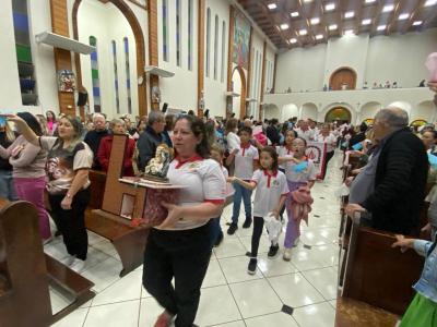LS: 6º dia da novena da Padroeira lota Matriz Sant’Ana