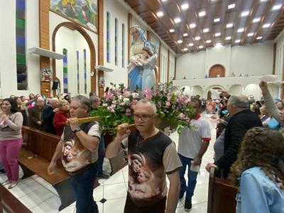 LS: 6º dia da novena da Padroeira lota Matriz Sant’Ana