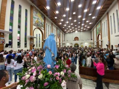 LS: 6º dia da novena da Padroeira lota Matriz Sant’Ana