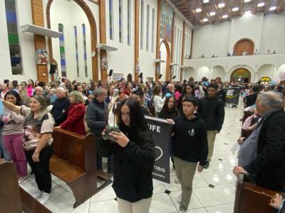 LS: 6º dia da novena da Padroeira lota Matriz Sant’Ana