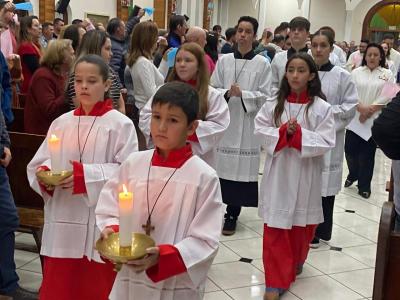 LS: 6º dia da novena da Padroeira lota Matriz Sant’Ana