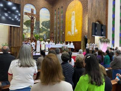 LS: 6º dia da novena da Padroeira lota Matriz Sant’Ana