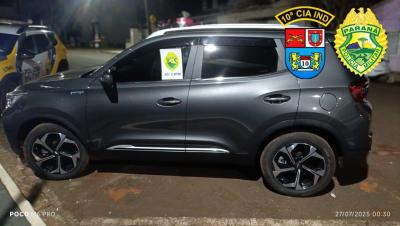 Cantagalo: PM apreende 220kg de maconha em veículo abandonado