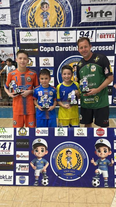 Guaraniaçu conquista o titulo da Copa Garotinho Coprossel de Futsal Sub 11