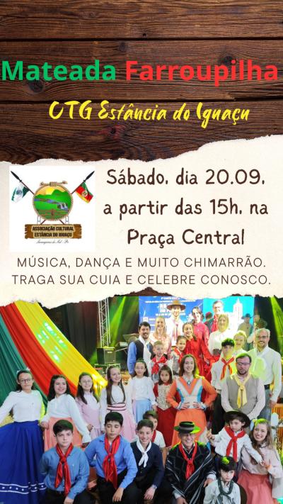 LS: Sábado vai ter Mateada Farroupilha na praça
