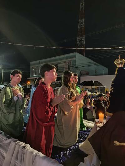 Chegada da Imagem Peregrina emociona fiéis em Laranjeiras do Sul