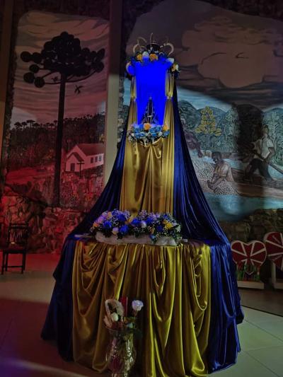 Chegada da Imagem Peregrina emociona fiéis em Laranjeiras do Sul