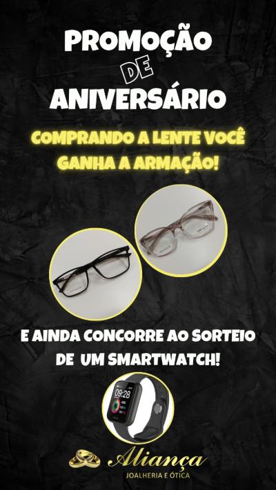 Aliança Joalheria e Ótica celebra 12 anos em Laranjeiras do Sul 