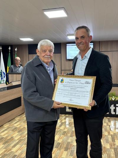 LS: Jaime Spazzini é homenageado pela Câmara de Vereadores 