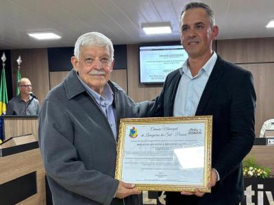 LS: Jaime Spazzini é homenageado pela Câmara de Vereadores 