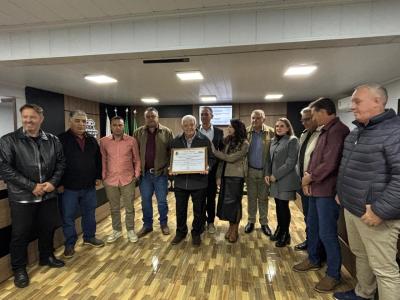 LS: Jaime Spazzini é homenageado pela Câmara de Vereadores 