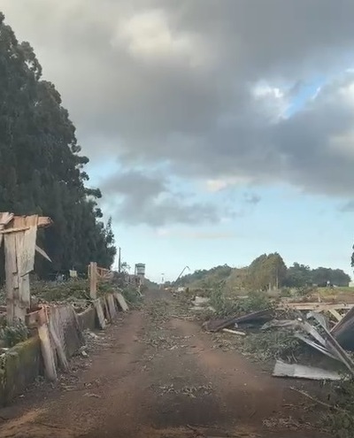 LS: Simepar confirma tornado F1 no temporal do dia 30 de junho
