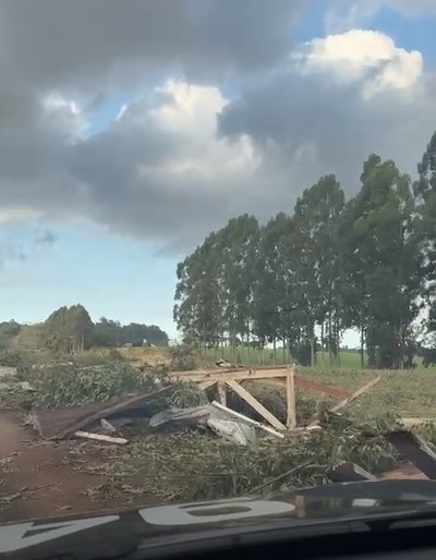 LS: Simepar confirma tornado F1 no temporal do dia 30 de junho
